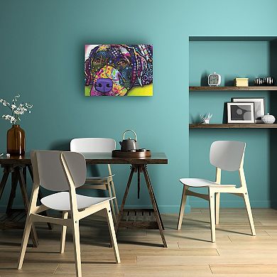 Trademark Fine Art 'Savvy Labrador' Wood Slat Art