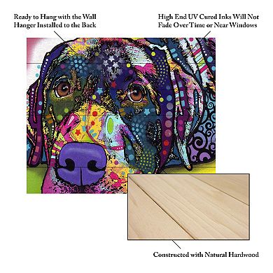 Trademark Fine Art 'Savvy Labrador' Wood Slat Art