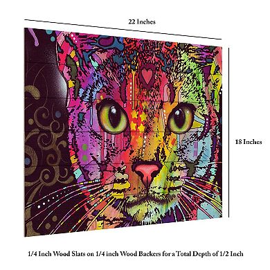 Trademark Fine Art 'Abyssinian' Wood Slat Art