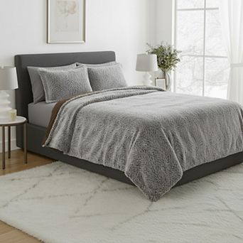Mink Faux Fur Comforter Set