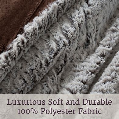 Mink Faux Fur Comforter Set