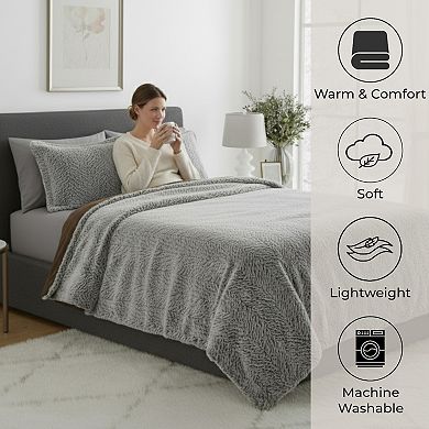 Mink Faux Fur Comforter Set