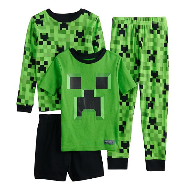 Boys 6 12 Minecraft Tops Bottoms Pajama Set