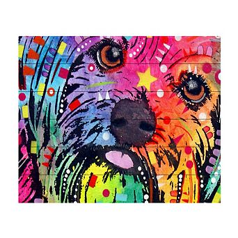 Trademark Fine Art 'Yorkie' Wood Slat Art