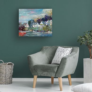 Trademark Fine Art 'Dock' Wood Slat Art