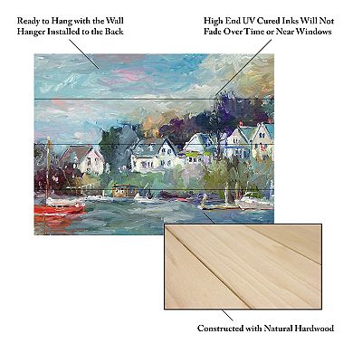 Trademark Fine Art 'Dock' Wood Slat Art