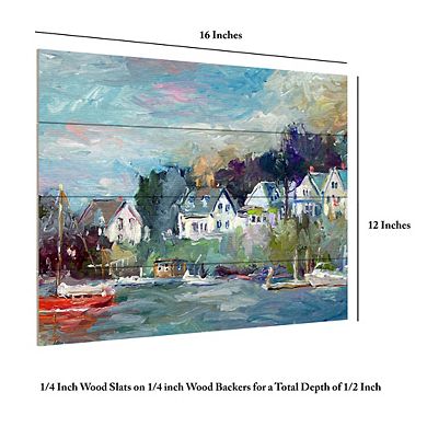 Trademark Fine Art 'Dock' Wood Slat Art