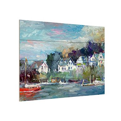 Trademark Fine Art 'Dock' Wood Slat Art