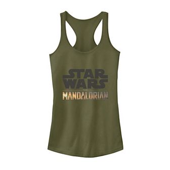 Juniors' Star Wars The Mandalorian Logo Tank Top