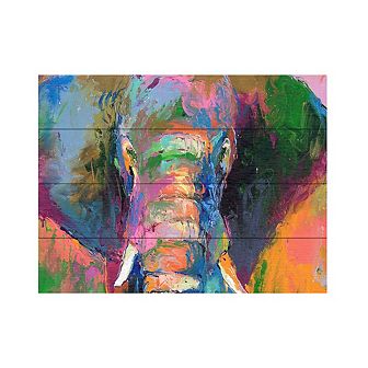Trademark Fine Art 'Elephant 2' Wood Slat Art