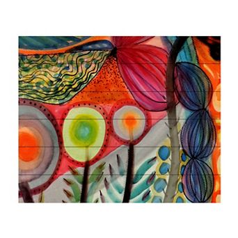 Trademark Fine Art Sylvie Demers 'Vivaces' Wood Slat Art