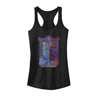 Juniors' Disney's Frozen 2 Elsa & Anna Tank Top