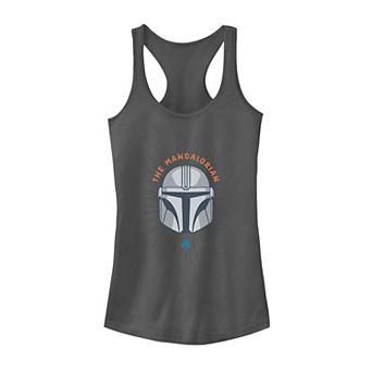 Juniors' Star Wars The Mandalorian Helmet Tank Top