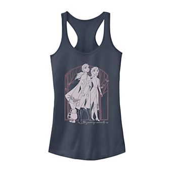 Juniors' Disney's Frozen 2 Elsa, Anna & Olaf Tank Top