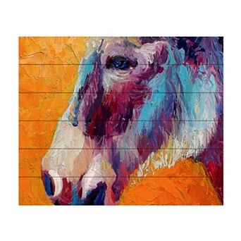 Trademark Fine Art Marion Rose 'Burro II 1' Wood Slat Art