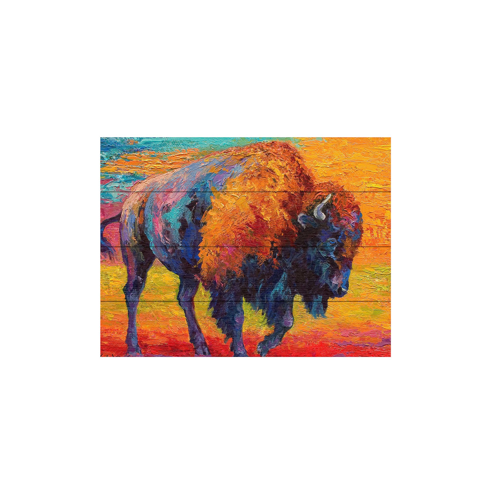 Trademark Fine Art Spirit of the Prairie Wood Slat Art, Multi