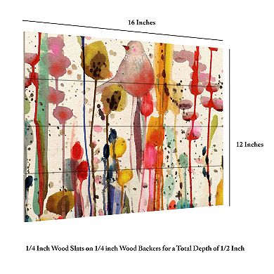 Trademark Fine Art 'Ce Doux Matin' Wood Slat Art