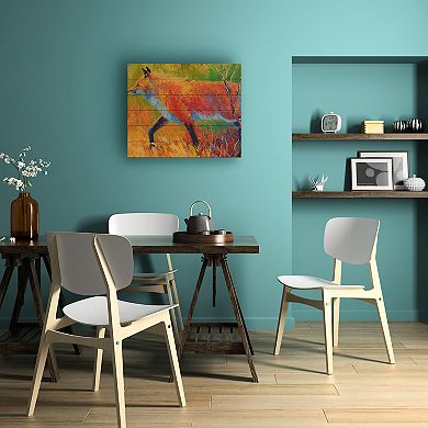 Trademark Fine Art 'Red Fox 1' Wood Slat Art