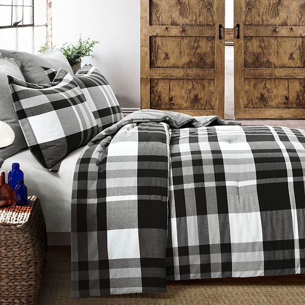 Lush Decor Farmhouse Yarn Dyed Plaid Comforter 5 Pc Set