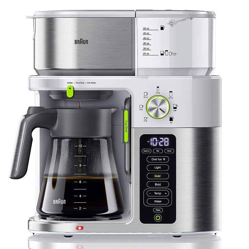 Braun MultiServe Coffee Maker, White, 10 CUP