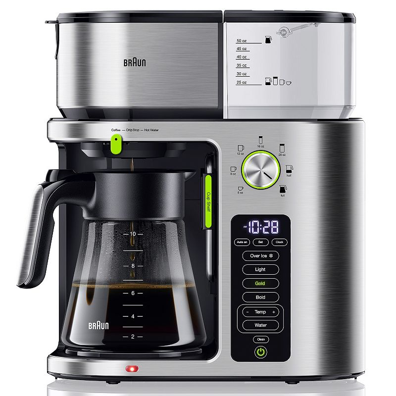 Braun - MultiServe 10-Cup Coffee Maker - Stainless Steel
