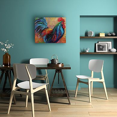 Trademark Fine Art 'Mr T Rooster' Wood Slat Art