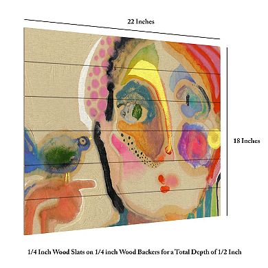 Trademark Fine Art Wyanne 'The Talker' Wood Slat Art