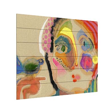 Trademark Fine Art Wyanne 'The Talker' Wood Slat Art