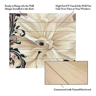 Trademark Fine Art 'Winter White II' Wood Slat Art