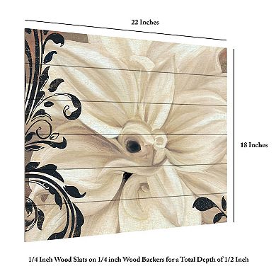 Trademark Fine Art 'Winter White II' Wood Slat Art