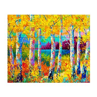 Trademark Fine Art 'Autumn Jewels' Wood Slat Art
