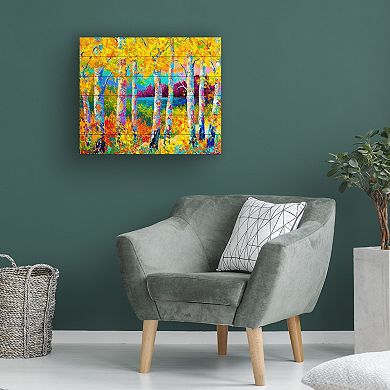 Trademark Fine Art 'Autumn Jewels' Wood Slat Art