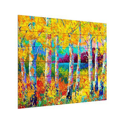 Trademark Fine Art 'Autumn Jewels' Wood Slat Art