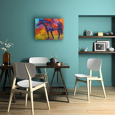 Trademark Fine Art 'Bay Mare I' Wood Slat Art