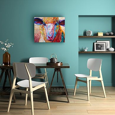 Trademark Fine Art 'Dorset Ewe' Wood Slat Art