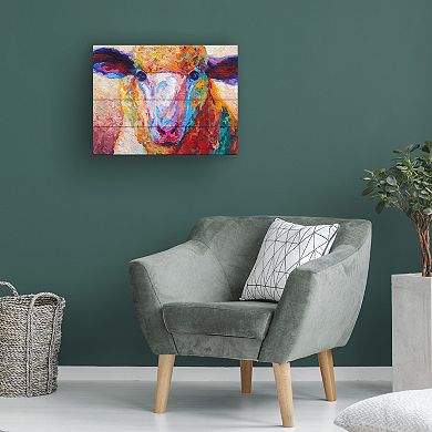 Trademark Fine Art 'Dorset Ewe' Wood Slat Art