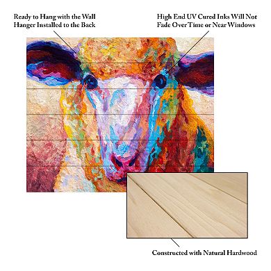 Trademark Fine Art 'Dorset Ewe' Wood Slat Art