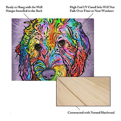 Trademark Fine Art 'Sweet Poodle' Wood Slat Art