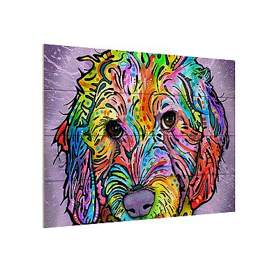 Trademark Fine Art 'Sweet Poodle' Wood Slat Art