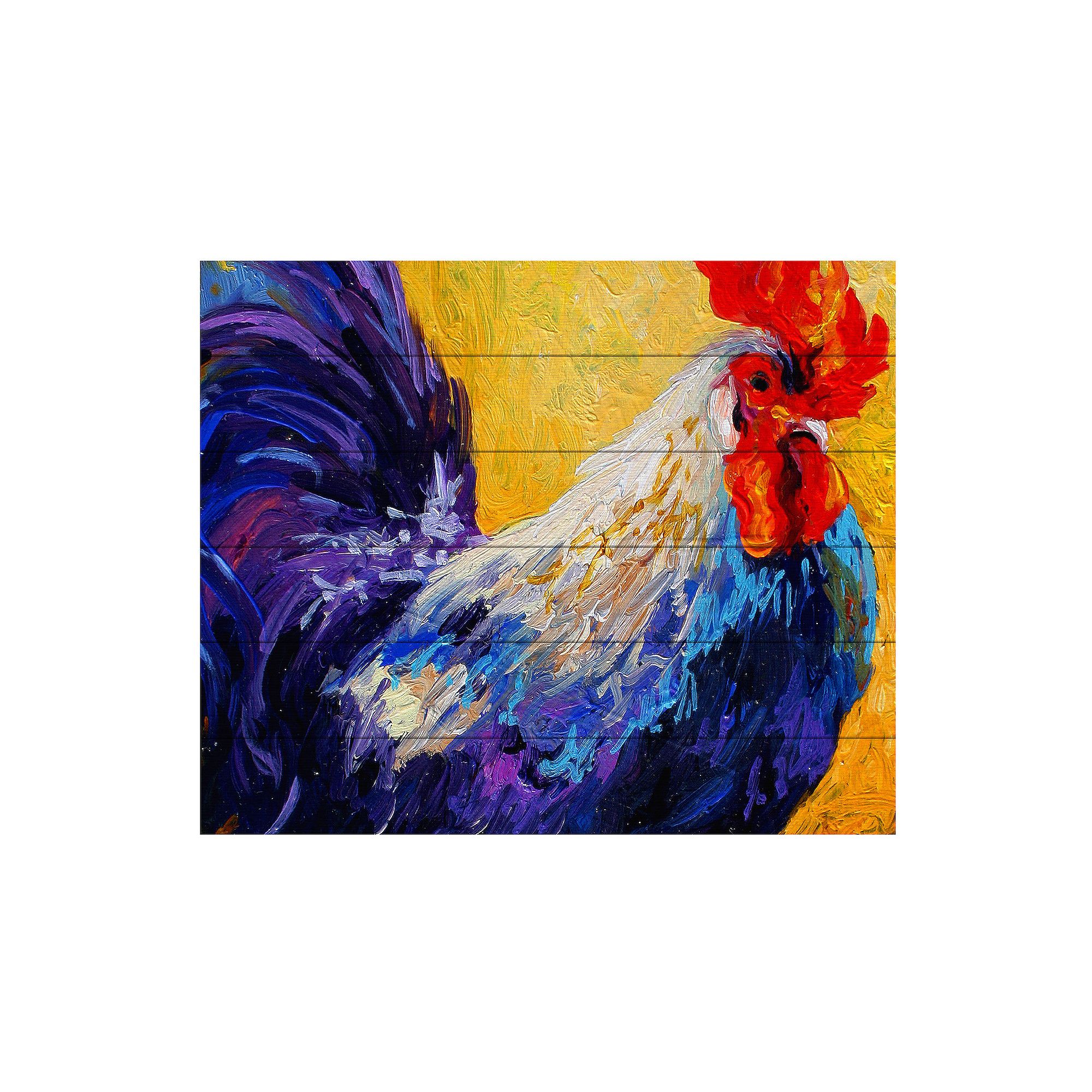 Trademark Fine Art Marion Rose Indy Wood Slat Art, Multi