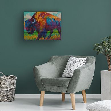 Trademark Fine Art 'Prairie Muse' Wood Slat Art