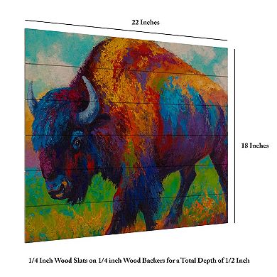 Trademark Fine Art 'Prairie Muse' Wood Slat Art