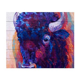 Trademark Fine Art Thunderhorse Wood Slat Art