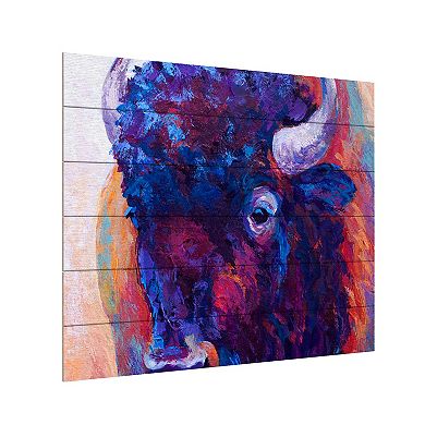 Trademark Fine Art Thunderhorse Wood Slat Art