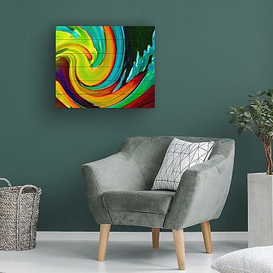 Trademark Fine 'Crashing Wave' Wood Slat Art