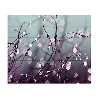 Trademark Fine Art Beata Czyzowska Young 'Over The Rainbow' Wood Slat Art