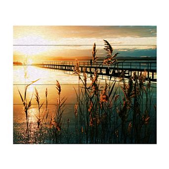 Trademark Fine Art Beata Czyzowska Young Wish You Were Here Wood Slat Art