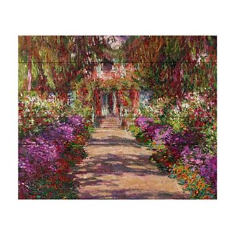 Trademark Fine Art Claude Monet 'Spring 1880' Wood Slat Art
