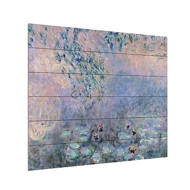 Trademark Fine Art Claude Monet 'Branch Of The Seine' Wood Slat Art