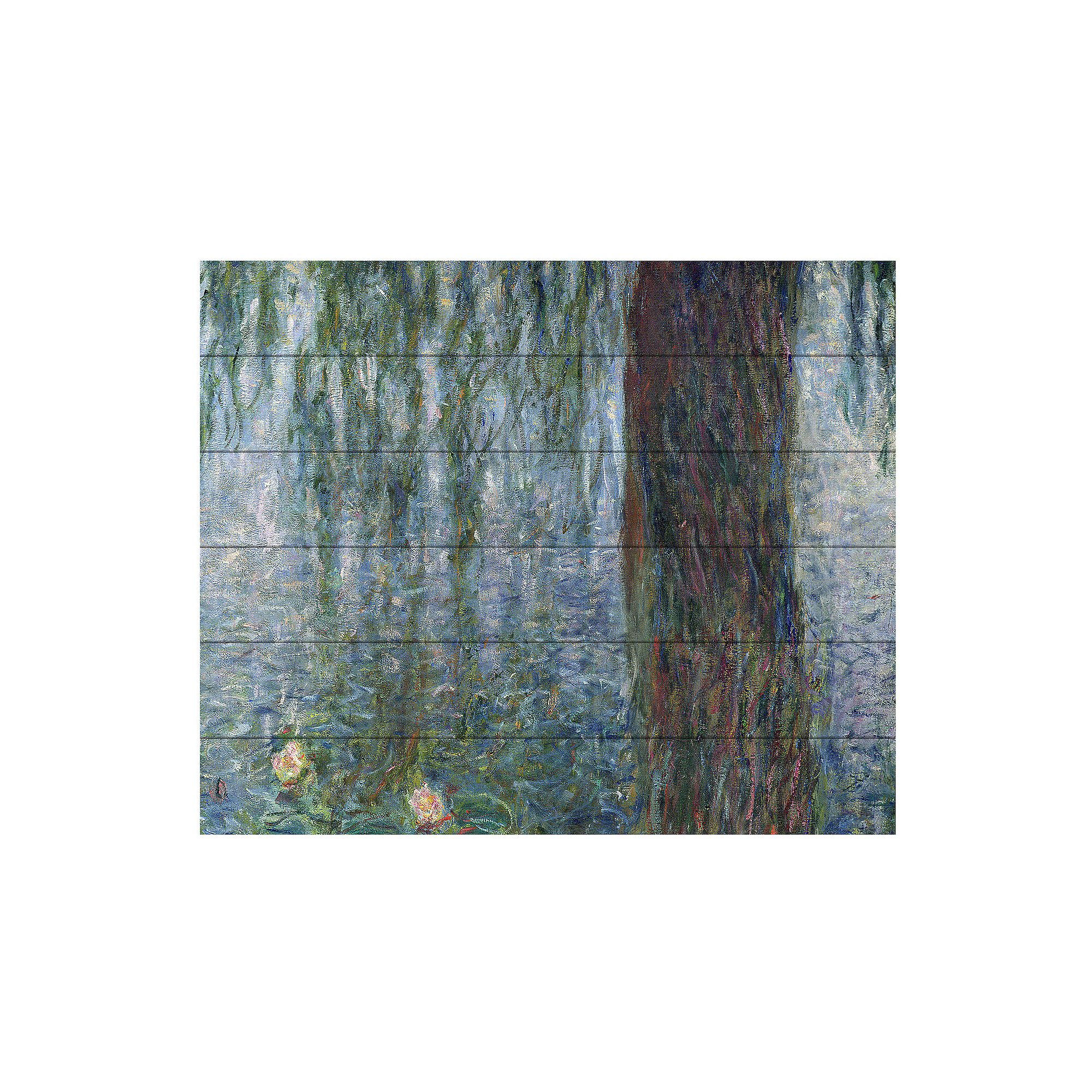 Trademark Fine Art Pierre Renoir Woman With a Cat 1875 Wood Slat Art, Mul